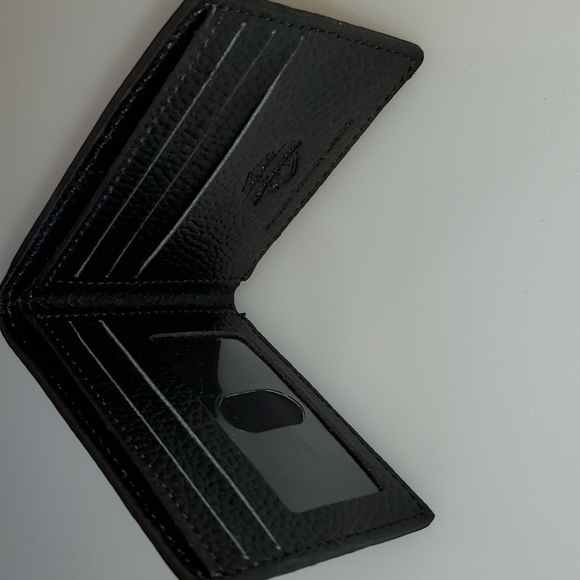 Harley Davidson Men's Embossed Stripe Bi Fold Leather Wallet - Picture 3 of 7